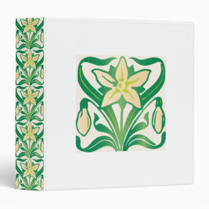 Classeur Modèle floral Art Nouveau vintage