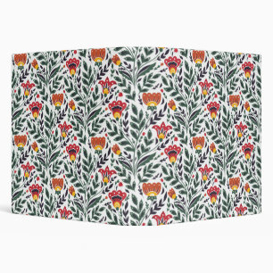Classeur Modèle floral art populaire