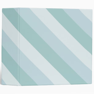 Classeur Modèle rayé aux couleurs pastel bleu-vert élégant