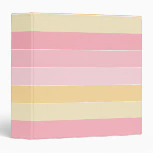 Classeur Modèle Tendance Pastel Rose Vanille Jaune Blanc