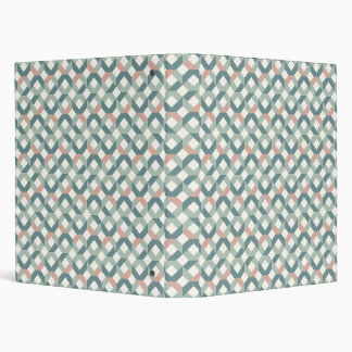 Classeur Modern Geometric Teal and Coral Blush Binder