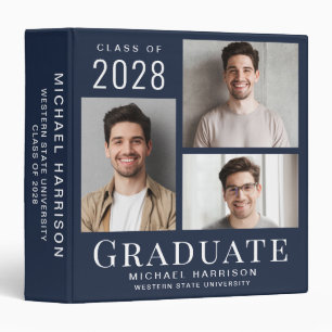 Classeur Moderne 3 Photo Graduation Blue