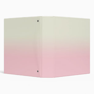 Classeur Moderne Blanc Pastel rose Ombre Gradient