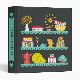 Classeur moderne de recette de la moitié du siècle