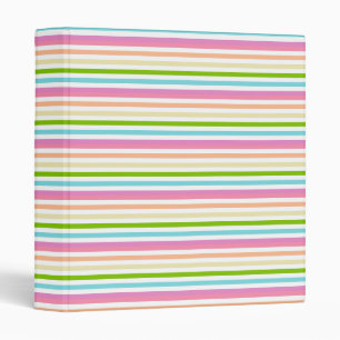 Classeur Moderne Élégant Modèle Rayé Couleurs Brillantes