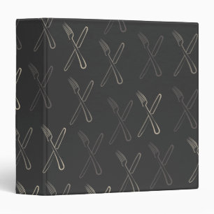 Classeur moderne gris de livre de recette de