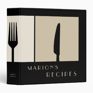 Classeur moderne lisse de livre de recette de