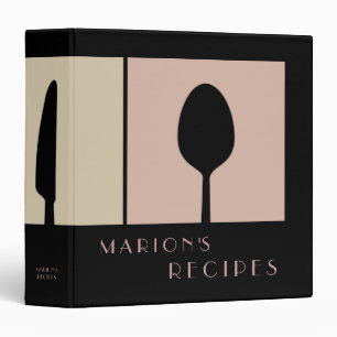Classeur moderne lisse de livre de recette de