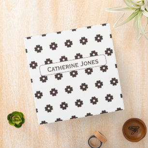 Classeur Moderne minimaliste Beige et Brown Motif Vintage