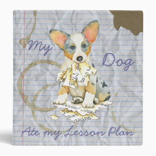 Classeur Mon Cardigan Welsh Corgi a mangé mon plan de leçon
