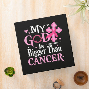 Classeur Mon Dieu est Plus Grand Que le Cancer du Sein