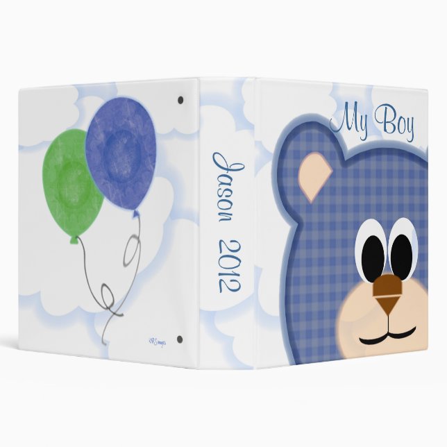 Classeur Mon Garçon Teddy Bear Album (Arrière-plan)
