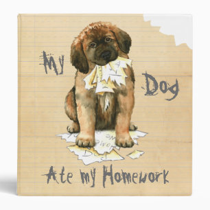 Classeur Mon Leonberger A Mangé Ma Maison