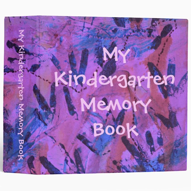 Classeur Mon livre de mémoire de jardin d'enfants par (Devant/Côté)