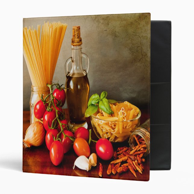 Classeur Mon livre de recettes - deux côtés (Devant/intérieur)