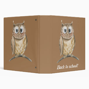 Classeur Mon petit bébé de hibou est de retour à l'école