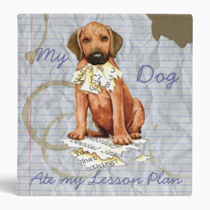 Classeur Mon Rhodesian Ridgeback a mangé mon plan de leçon