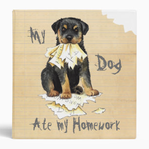 Classeur Mon Rottweiler a mangé mes devoirs
