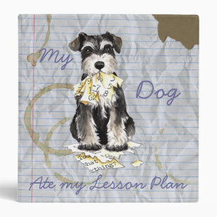 Classeur Mon Schnauzer Miniature A Mangé Mon Plan De Leçon