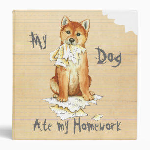 Classeur Mon Shiba Inu A Mangé Mes Devoirs