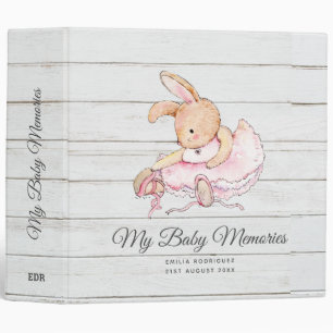 Classeur MON SOUVENIRS DE BÉBÉ PERSONNALISÉ - Ballerina de