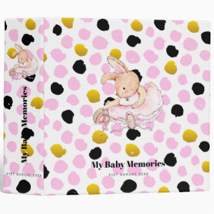 Classeur MON SOUVENIRS DE BÉBÉ PERSONNALISÉ - Ballerina de