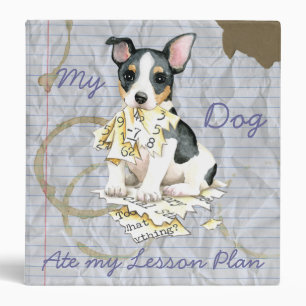 Classeur Mon Teddy Roosevelt Terrier Mangé Mon plan de leço