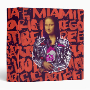 Classeur Mona Lisa Punk Art