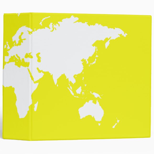 Classeur Monde élégant au citron (Devant/Côté)
