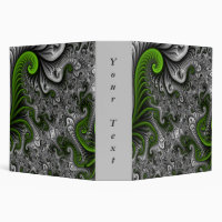Monde Fantastique Texte Fractal Abstrait Vert Et G
