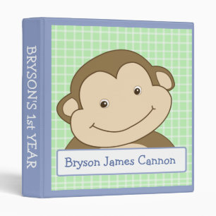 Classeur MONKEY Baby Scrapbook Keepsaké Douche cadeau