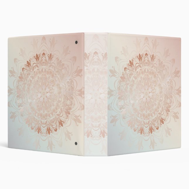 Classeur Monnaie rose or Blush Floral Mandala (Arrière-plan)