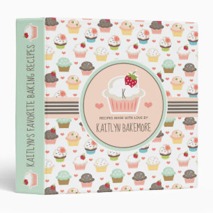 Classeur Monogram Cute Cupcake