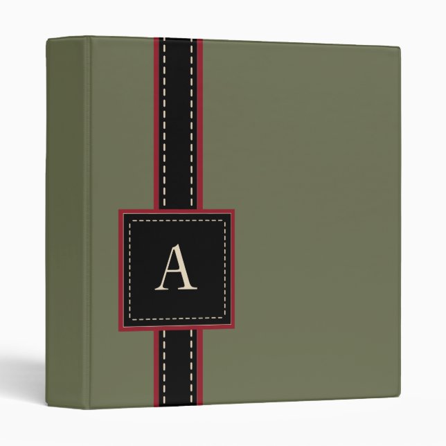 Classeur Monogramme (Devant/Côté)