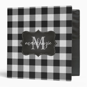 Classeur Monogramme à lunettes noires et blanches tendance