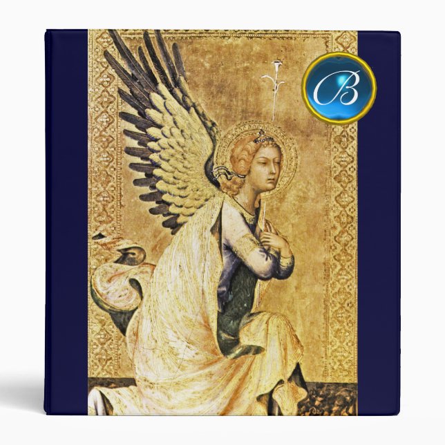 Classeur MONOGRAMME ANGEL ANNONCE, Sapphire Bleu (Devant)