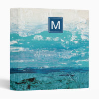 Monogramme | Aquarelle bleu Sapphire