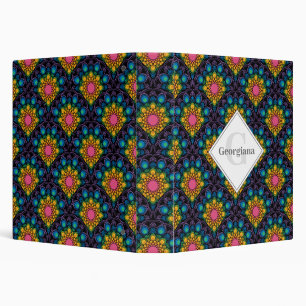 Classeur Monogramme Arc-en-ciel Fontaine Florale Saint Jacq