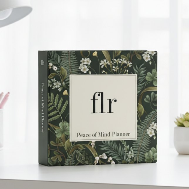 Classeur Monogramme botanique rustique Planificateur de fin (Créateur téléchargé)