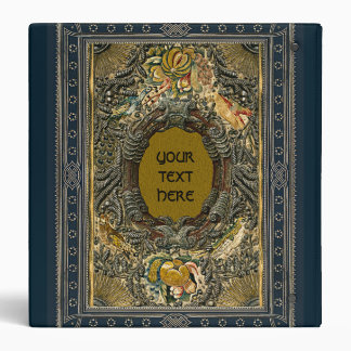 Classeur Monogramme brodé antique de couverture de livre