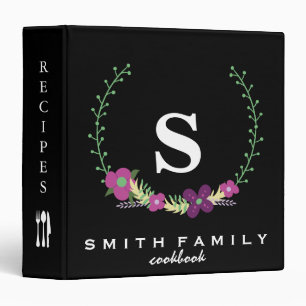 Classeur Monogramme de famille personnalisé pour la fête de
