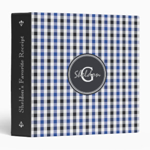 Classeur monogramme de très bon goût chic de motif de