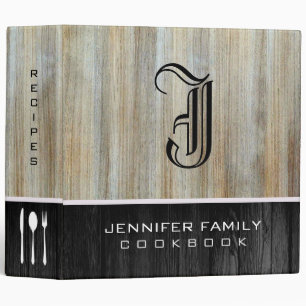 Classeur Monogramme en bois de grain faisant cuire le bois