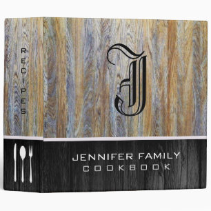Classeur Monogramme en bois de grain faisant cuire le bois