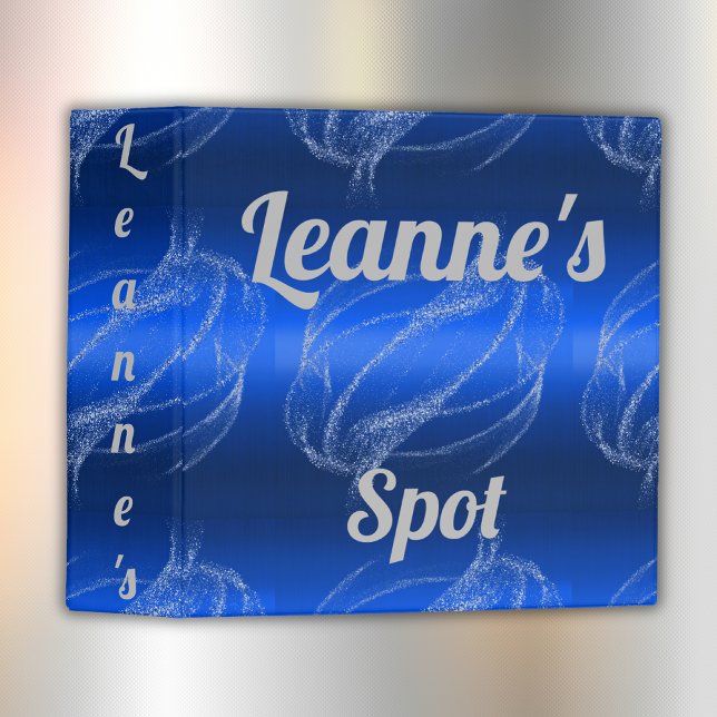 Classeur Monogramme en métal brossé et Parties scintillant  (Créateur téléchargé)