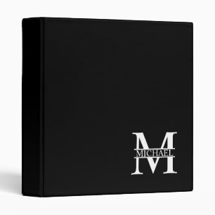 Classeur Monogramme et nom personnalisés