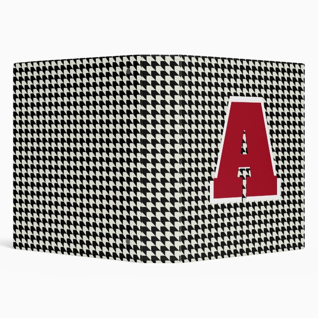 Classeur monogramme Houndstooth (Arrière-plan)