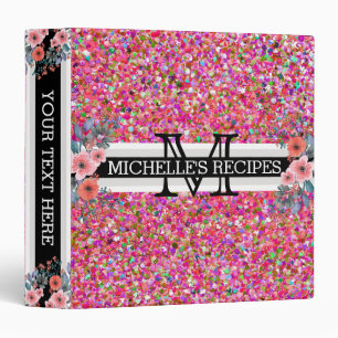 Classeur Monogramme moderne multicolore #3 de parties