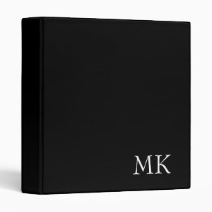 Classeur Monogramme noir blanc