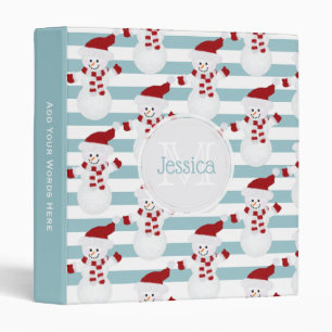 Classeur Monogramme : Petit Snowman